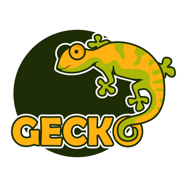 壁虎蜥蜴性格孤立在白色背景。矢量图图片下载