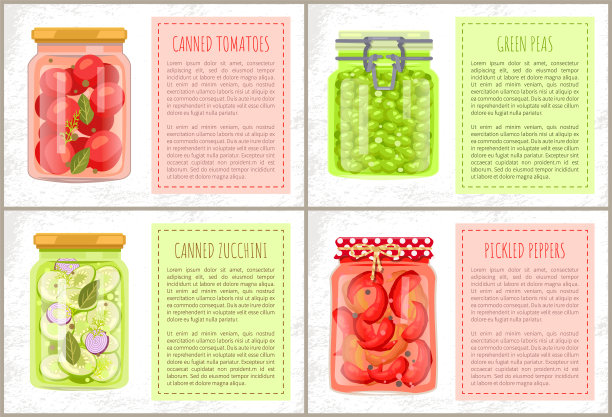 附有卡通蔬菜保育套装的海报图片下载