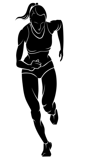 女性冲刺跑图片下载