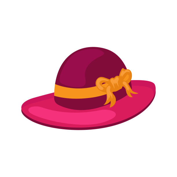 帽子的时尚孤立的白色背景。矢量图图片下载