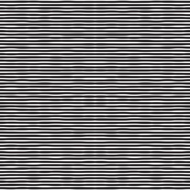 简单的手绘黑色粗体水平线无缝图案，背景，纹理，壁纸，横幅，标签，矢量设计素材图片