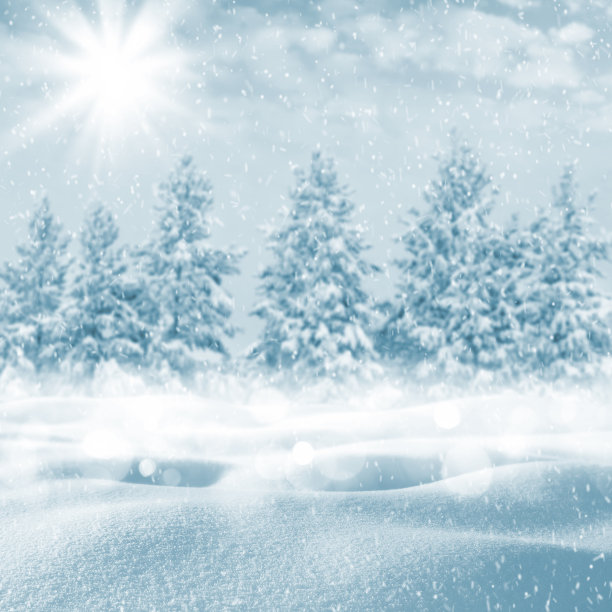 冬季贺卡背景图片下载