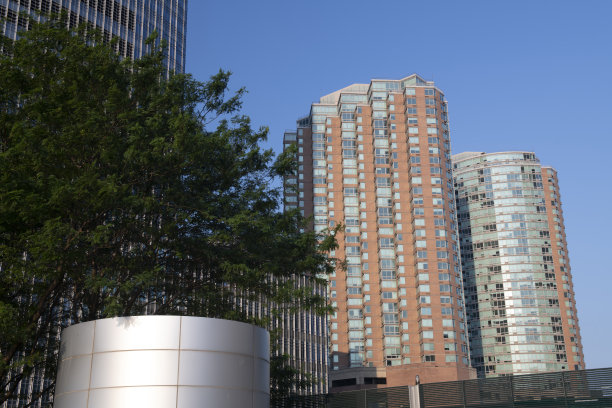 泽西城的现代公寓楼图片下载