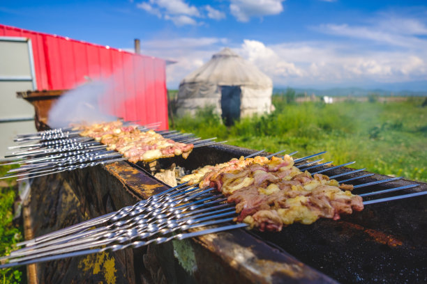 羊肉烤腌羊肉串图片下载