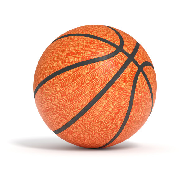 白色背景的篮球。团队运动。体育活动。三维渲染图片下载