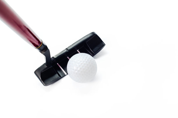 高尔夫球设备隔离在白色图片下载