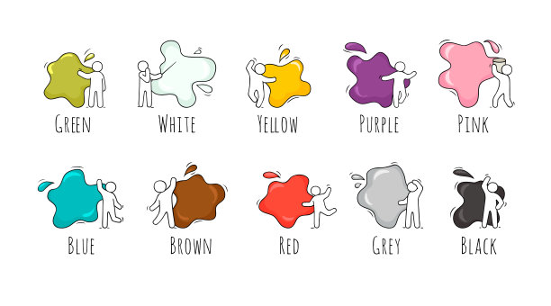 设置小人和不同的颜色图片下载