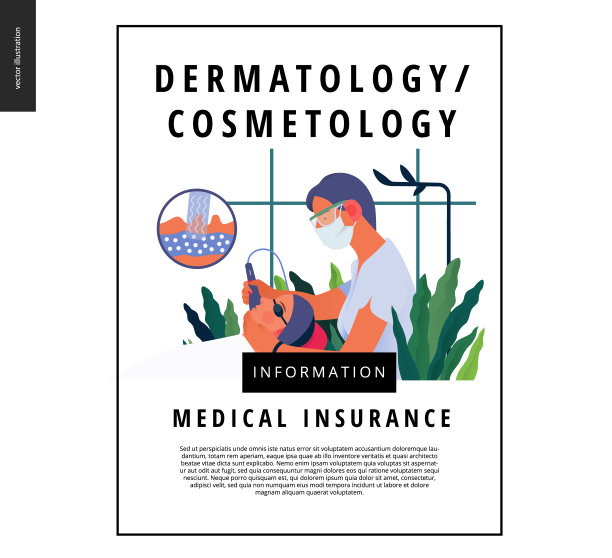 皮肤科，美容-医疗保险模板图片下载