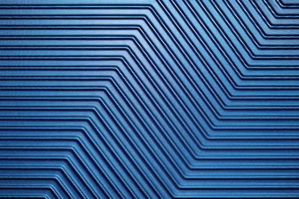 蓝色背景，线条和反光图片下载