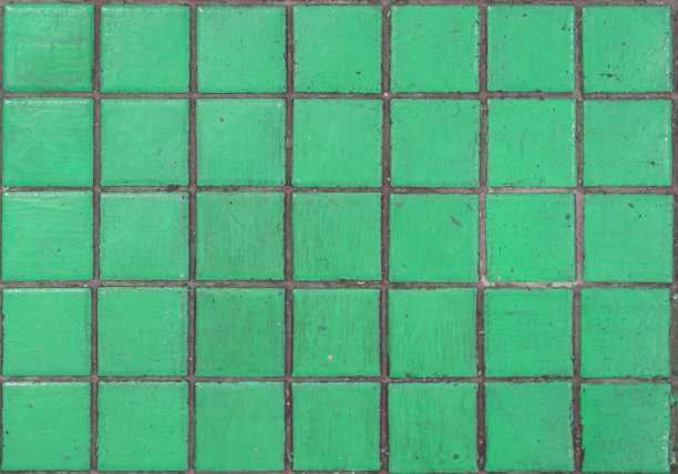 绿色瓷砖马赛克纹理图片下载