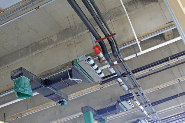 中央空调通风口和管道，特写照片图片下载