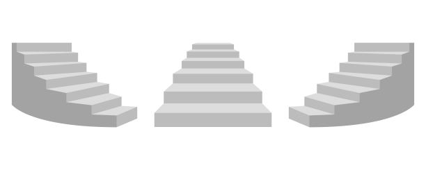 楼梯矢量设计插图孤立的白色背景图片下载