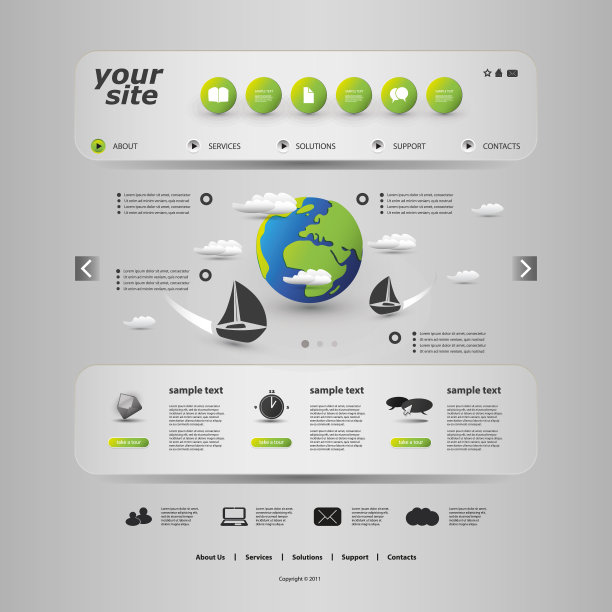 一页网站模板图片下载