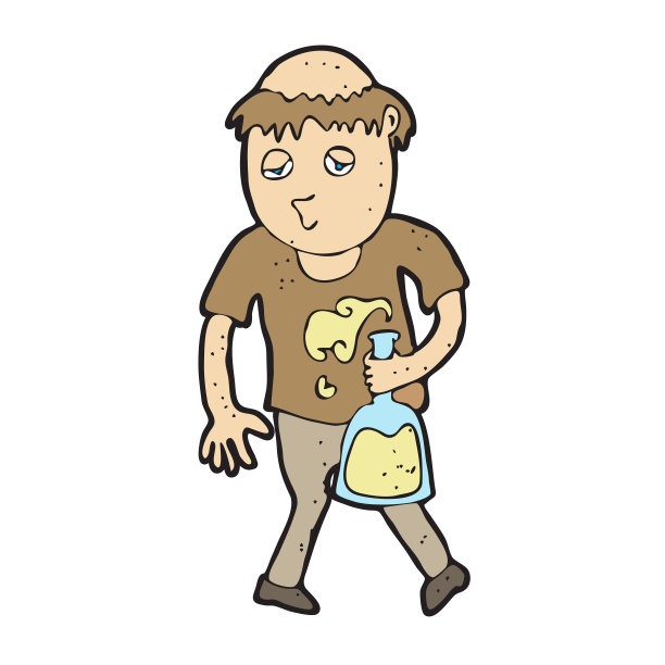 手绘醉鬼设计图片下载