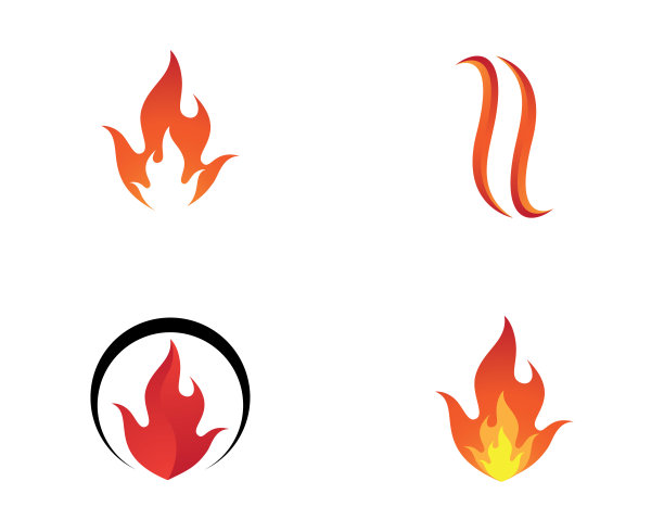 火符号矢量图标插图图片下载