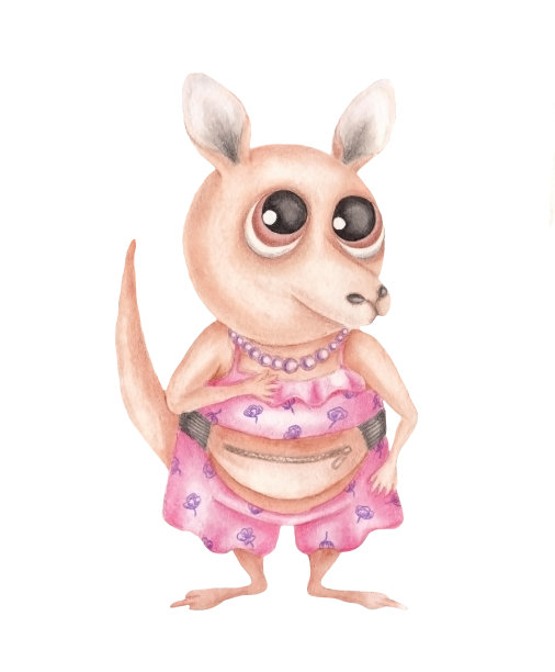 一些袋鼠girl.jpg图片下载