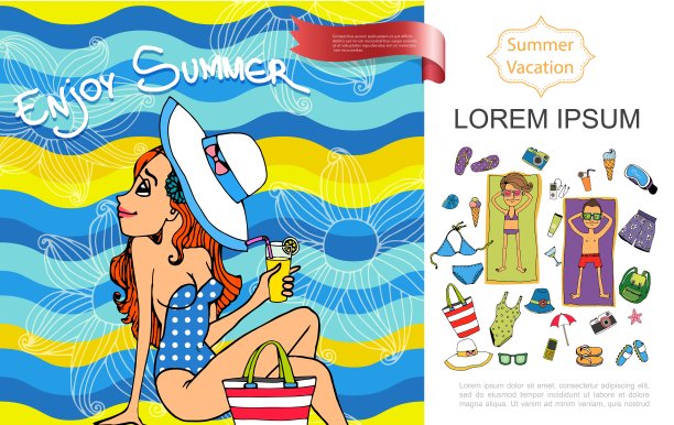 暑假概念概述图片下载