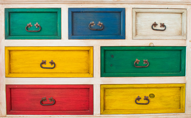 多色醒目的家具图片下载