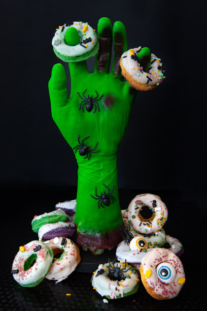 甜甜圈僵尸手图片下载