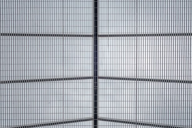 灰色天空下的天窗特写图片下载