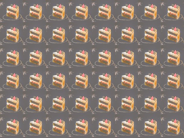 粉笔风格切片蛋糕图案图片下载