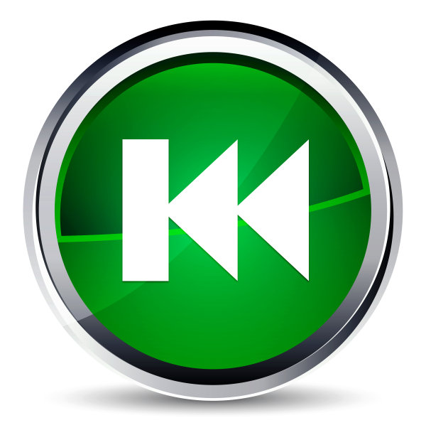 以前的轨道播放列表图标水绿色圆形按钮图片下载