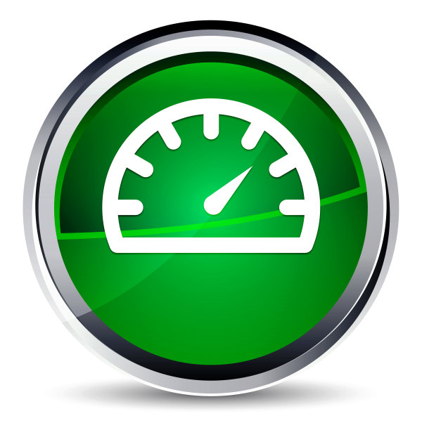 速度表表图标绿色水圆形按钮图片下载