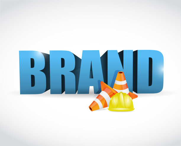 品牌建设中的锥形插图素材图片