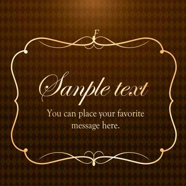 矢量集复古元素的设计。装饰框架，边界，分隔，横幅，箭头，字母，角，正方形，标志模板。梨和花小插画。高档黄金风格素材图片