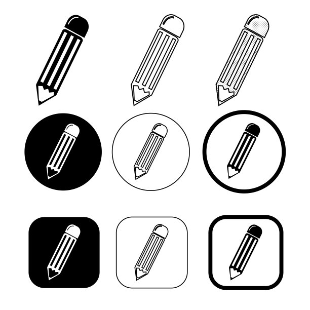 简单的图表和图形图标集图片下载