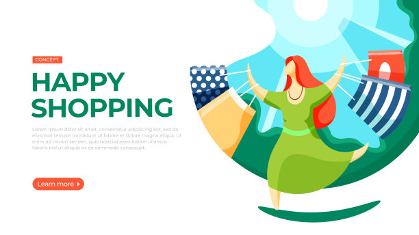 一个年轻女子拿着购物袋在街上走。图片下载