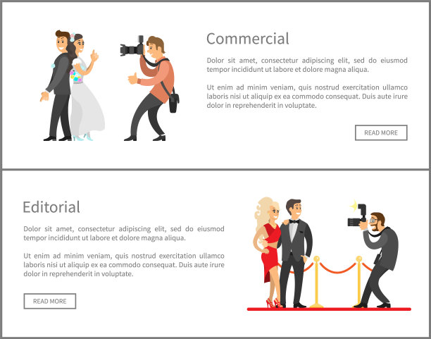 摄影师和狗仔在线横幅设置图片下载