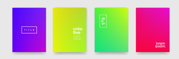 抽象纹理，色彩渐变图案背景。矢量几何线条波，现代潮流简约极简几何图案背景设计图片下载