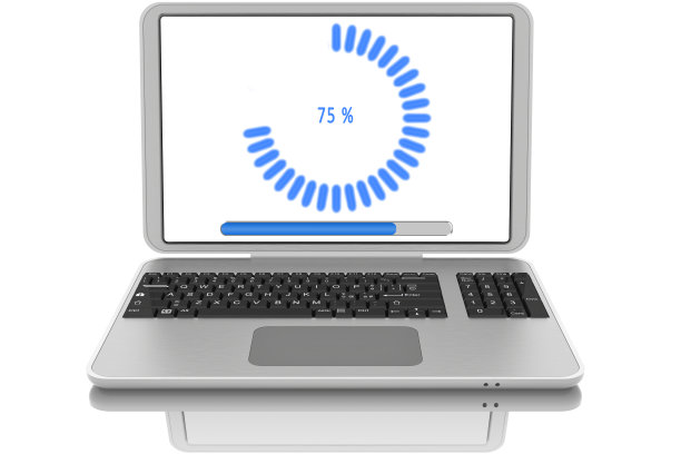 电脑。文件下载- 3D插图图片下载