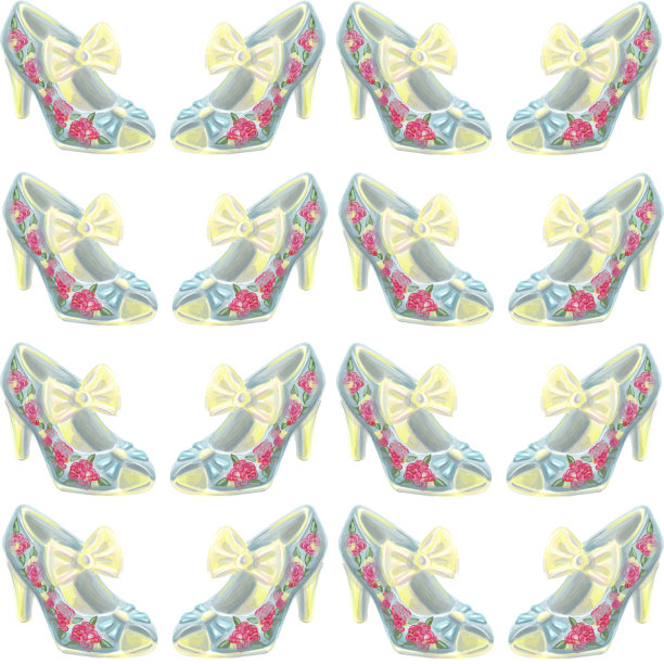 复古水彩手绘优雅无缝图案图片下载