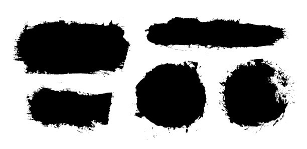 画笔描边。矢量画笔集。垃圾设计元素图片下载