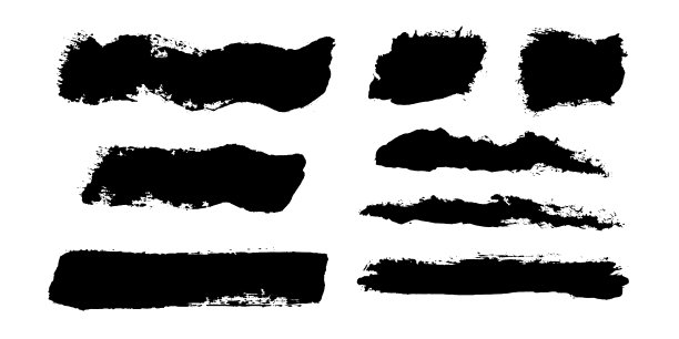画笔描边。矢量画笔集。垃圾设计元素图片下载