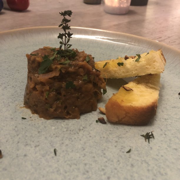 素食茄子鞑靼图片下载