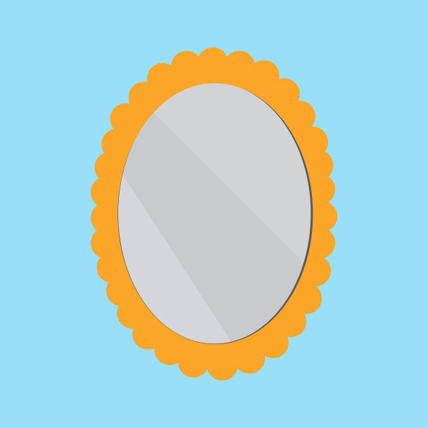 镜像图标矢量插图。平面设计。图片下载