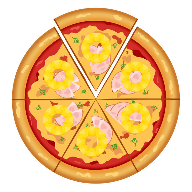 白底披萨特写镜头图片下载