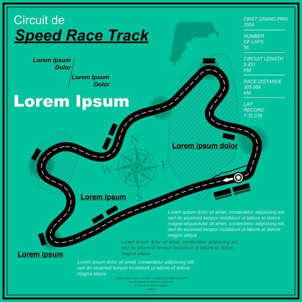 三个蓝色赛道背景图片下载