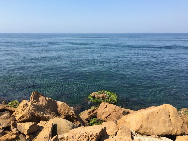 蓝色的海悬崖自然夏天图片下载