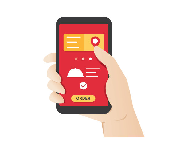 使用在线移动应用订餐图片下载