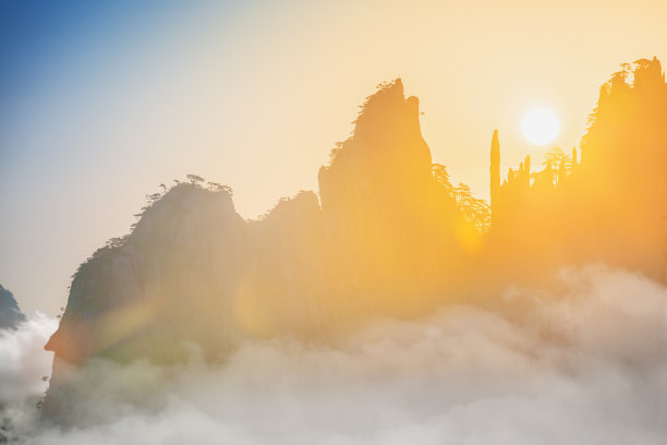 黄山日出图片下载