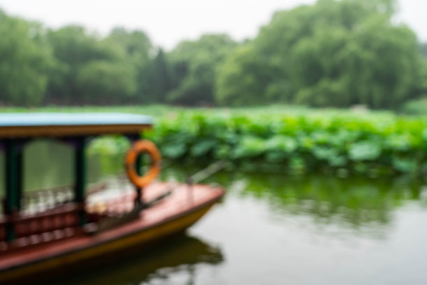 夏日户外公园模糊背景图片下载