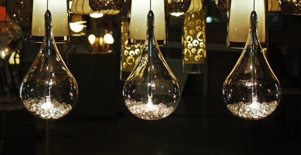 灯光店，装饰灯泡图片下载