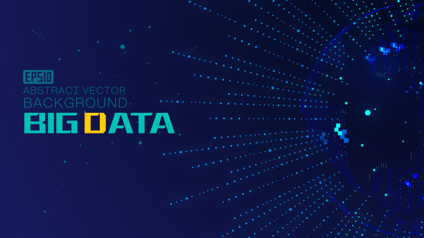 点与粒子构建全球互联网大数据技术的矢量背景，寓意全球化、国际化、科技化的理念素材图片