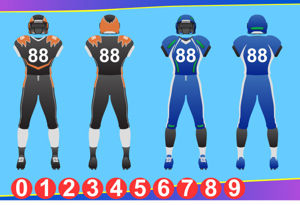 美式足球泽西图图片下载