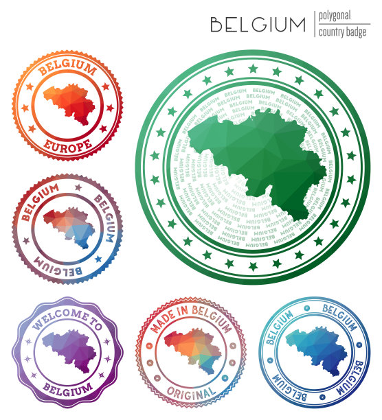 比利时徽章。图片下载