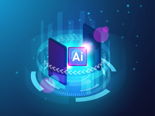 智能手机的人工智能CPU概念，电路板的人工智能计算，机器学习图片下载